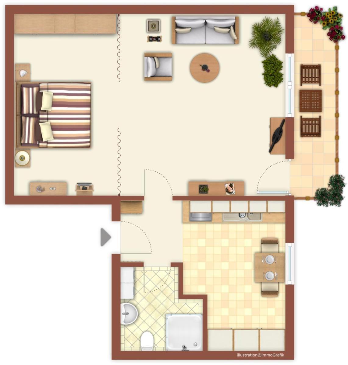 Turmblick Apartment Rostock Luaran gambar